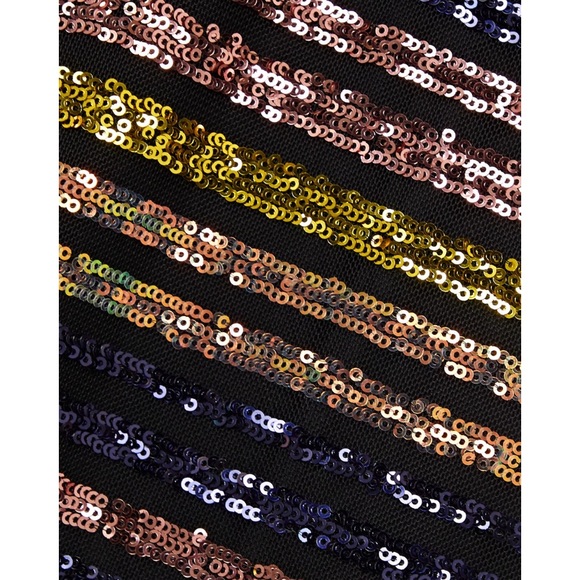 SELF-PORTRAIT tiered striped sequined tulle dress - Picture 3 of 8